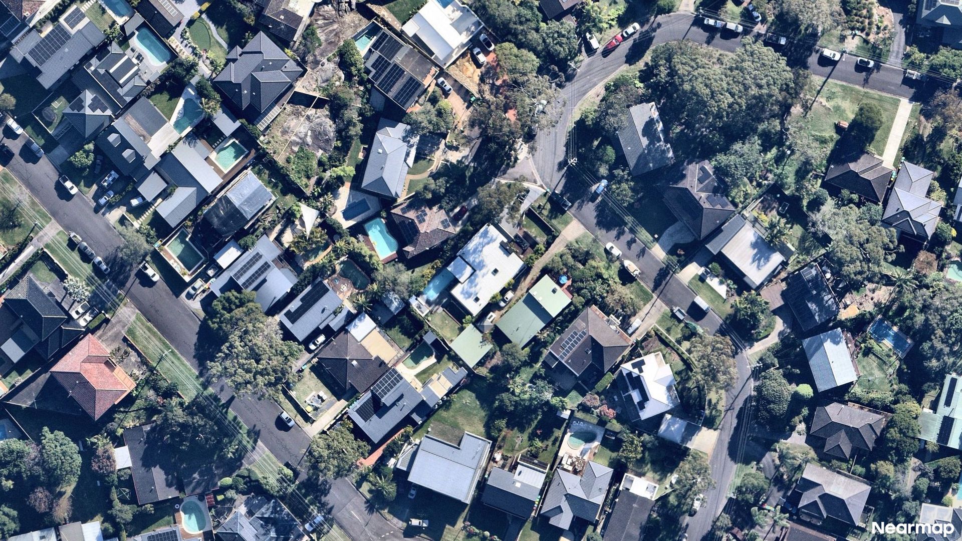 Vertical aerial view