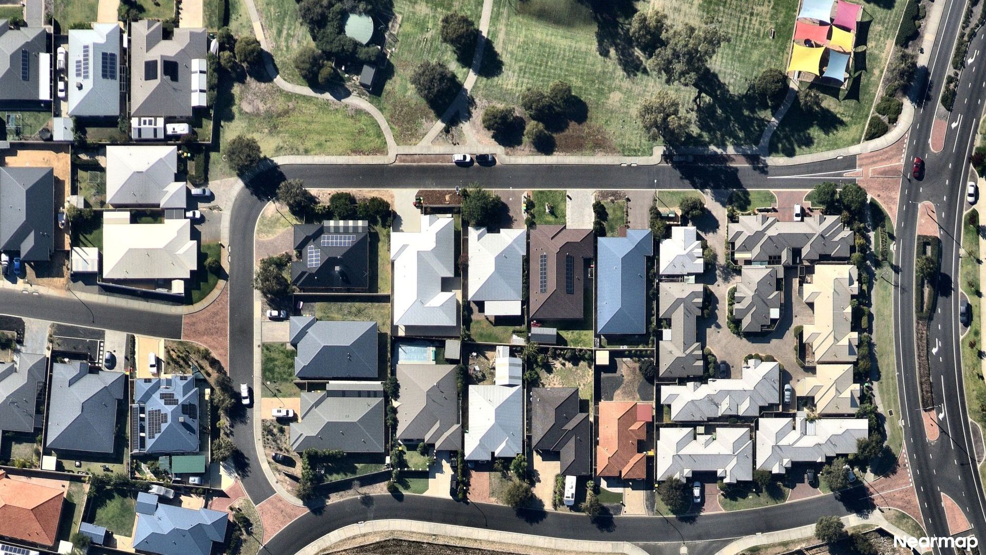 Vertical aerial view