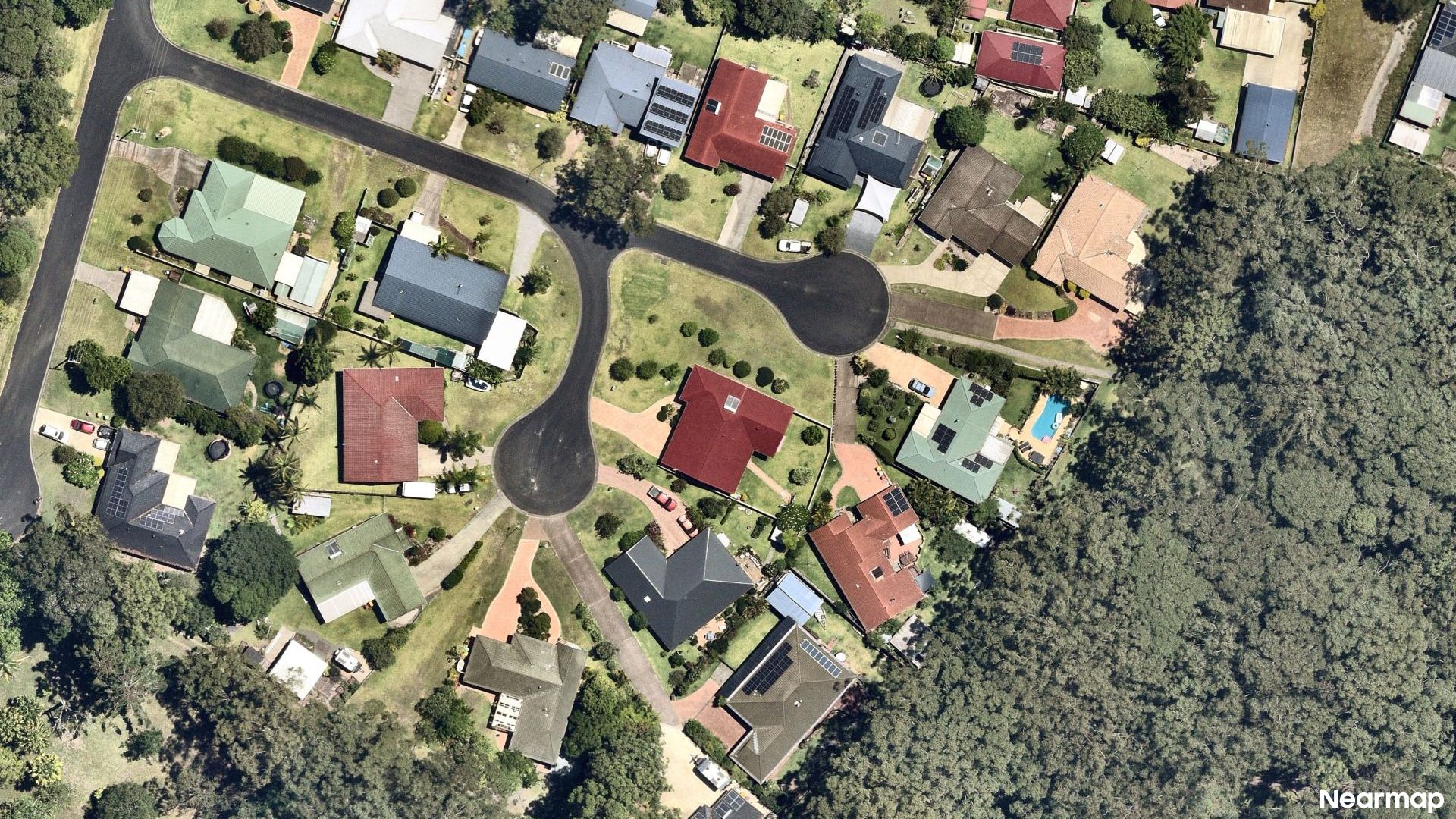 Vertical aerial view