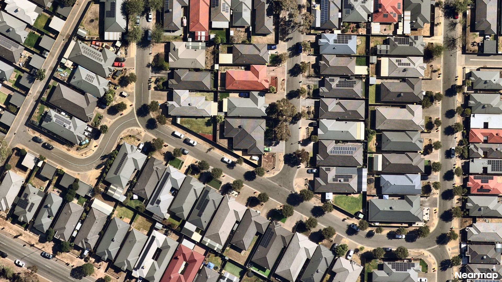 Vertical aerial view