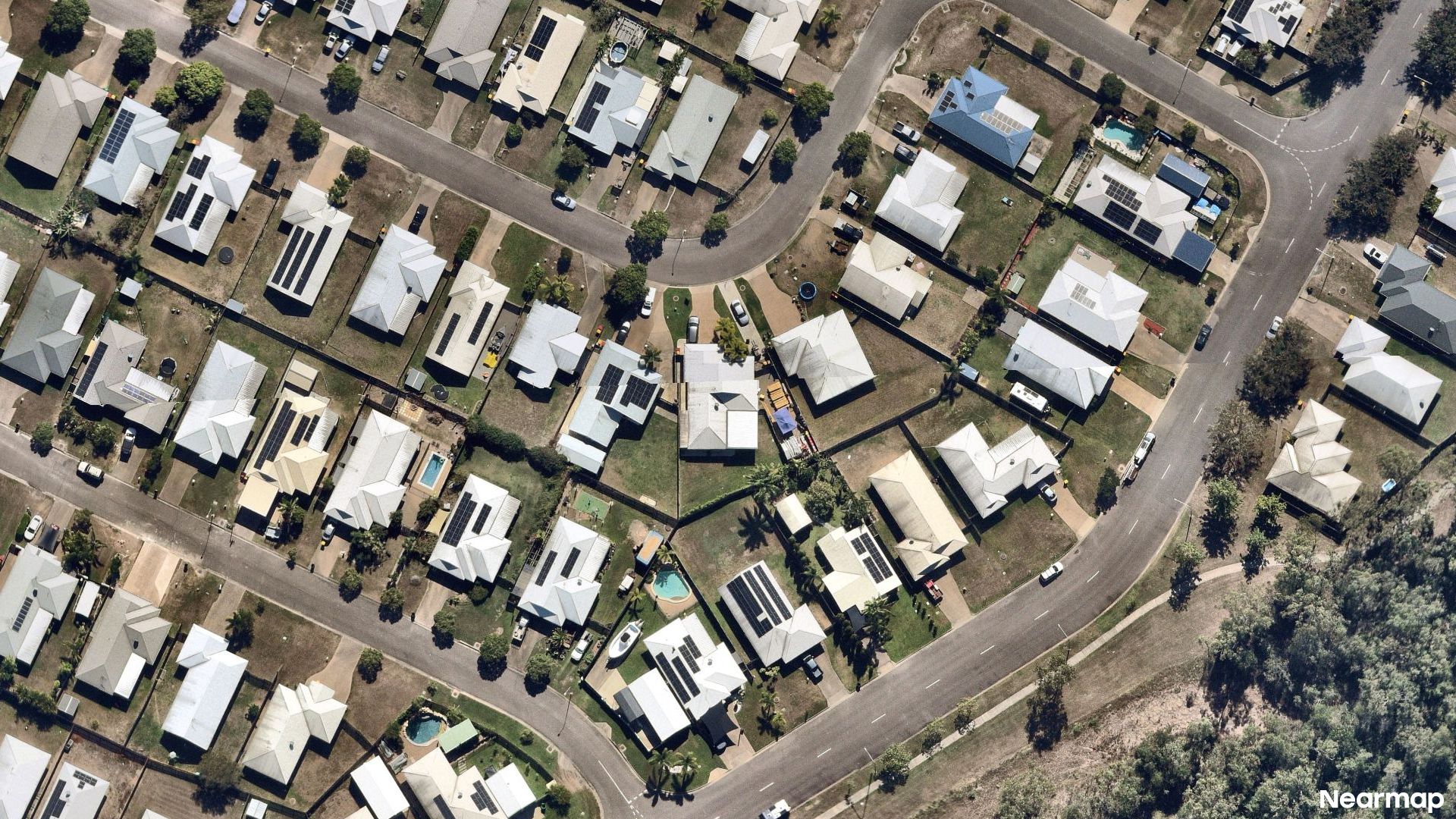 Vertical aerial view