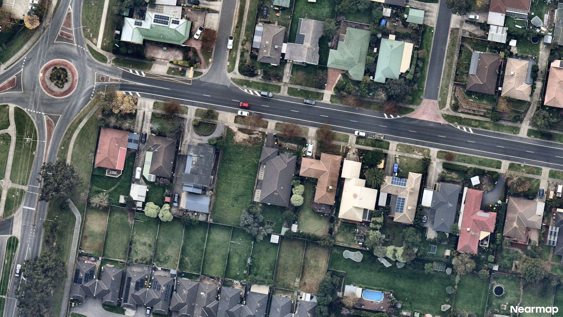 Vertical aerial view