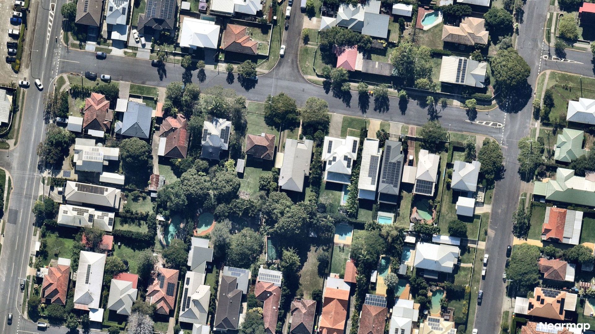 Vertical aerial view