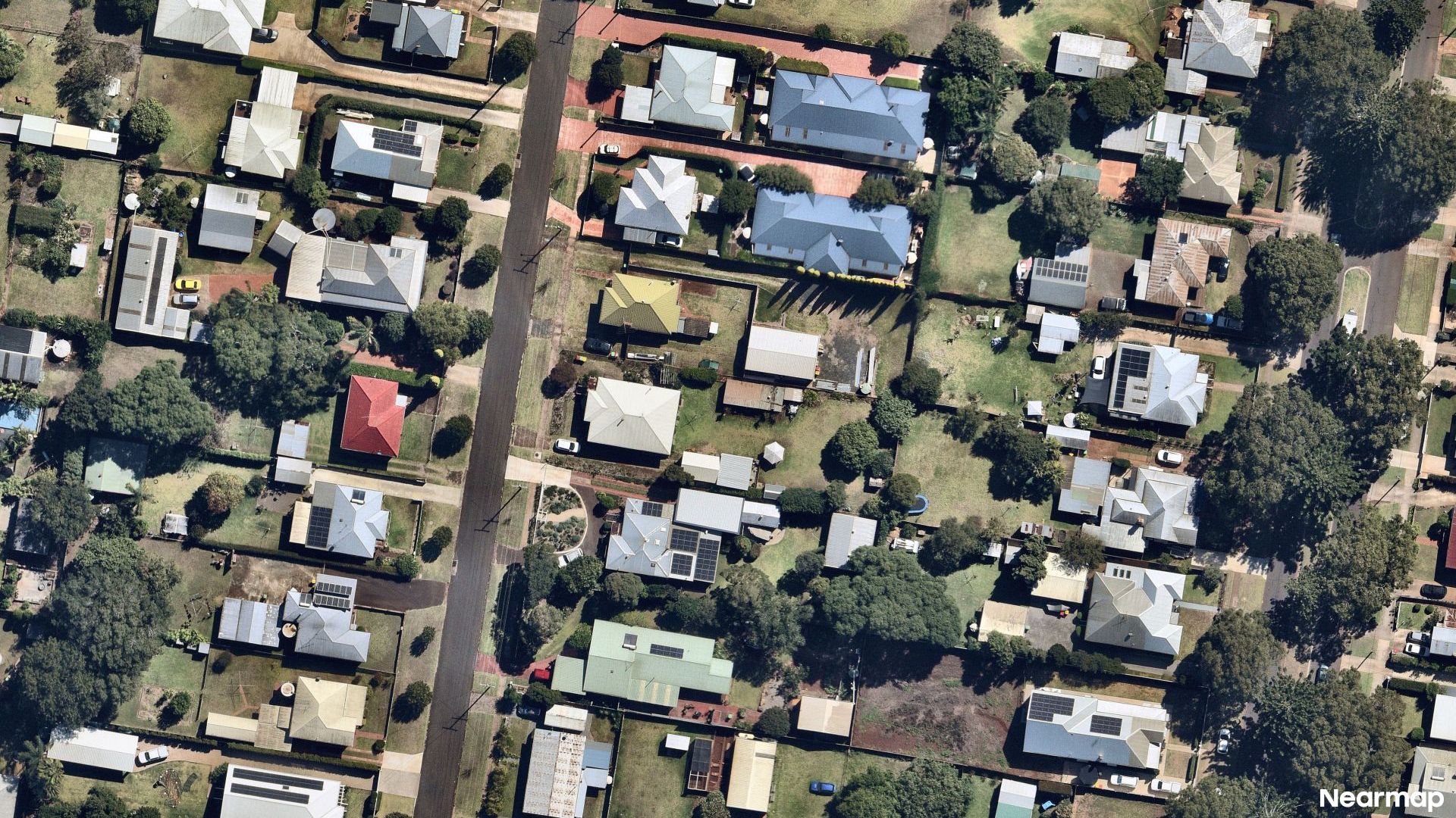 Vertical aerial view