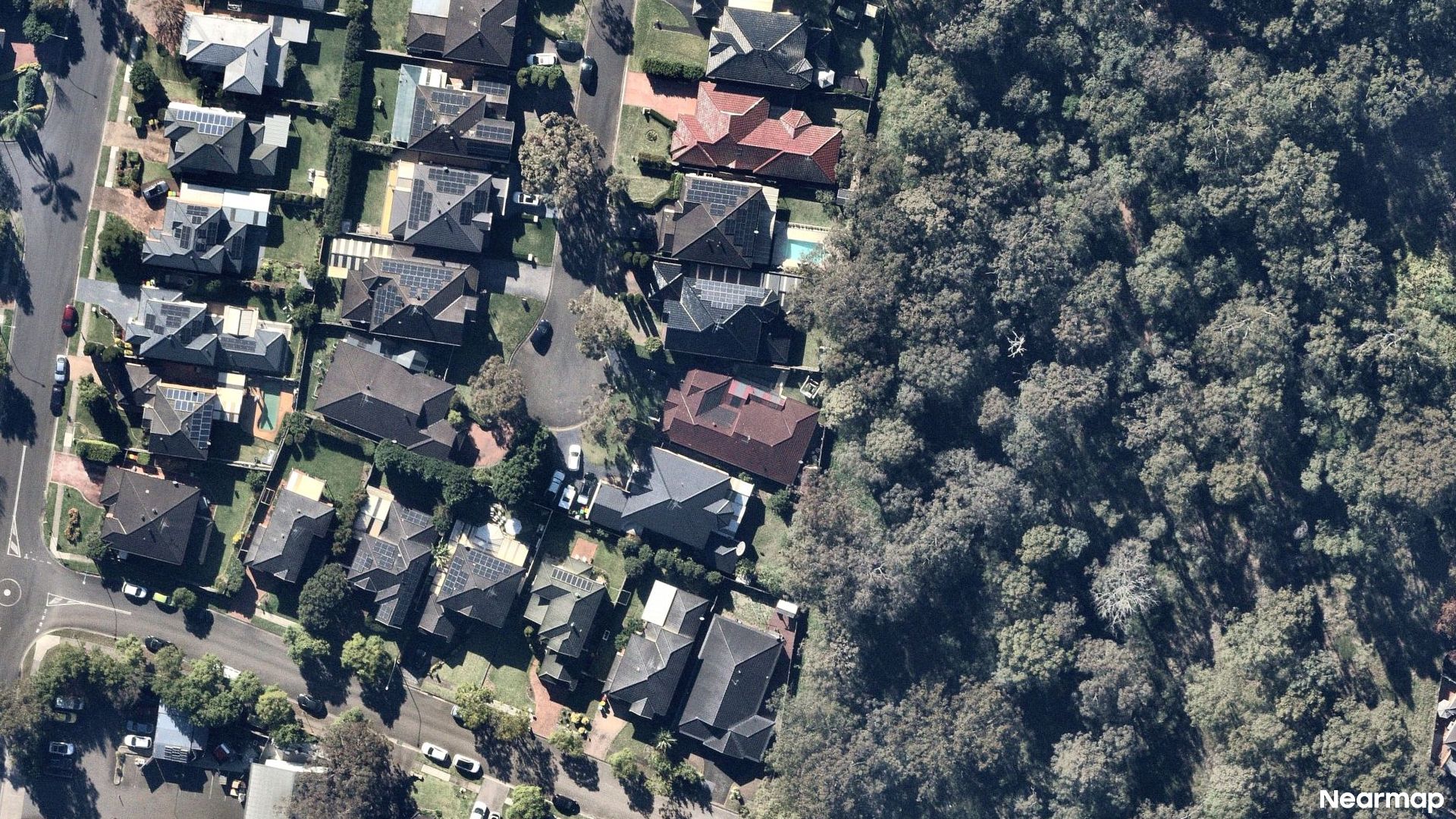Vertical aerial view