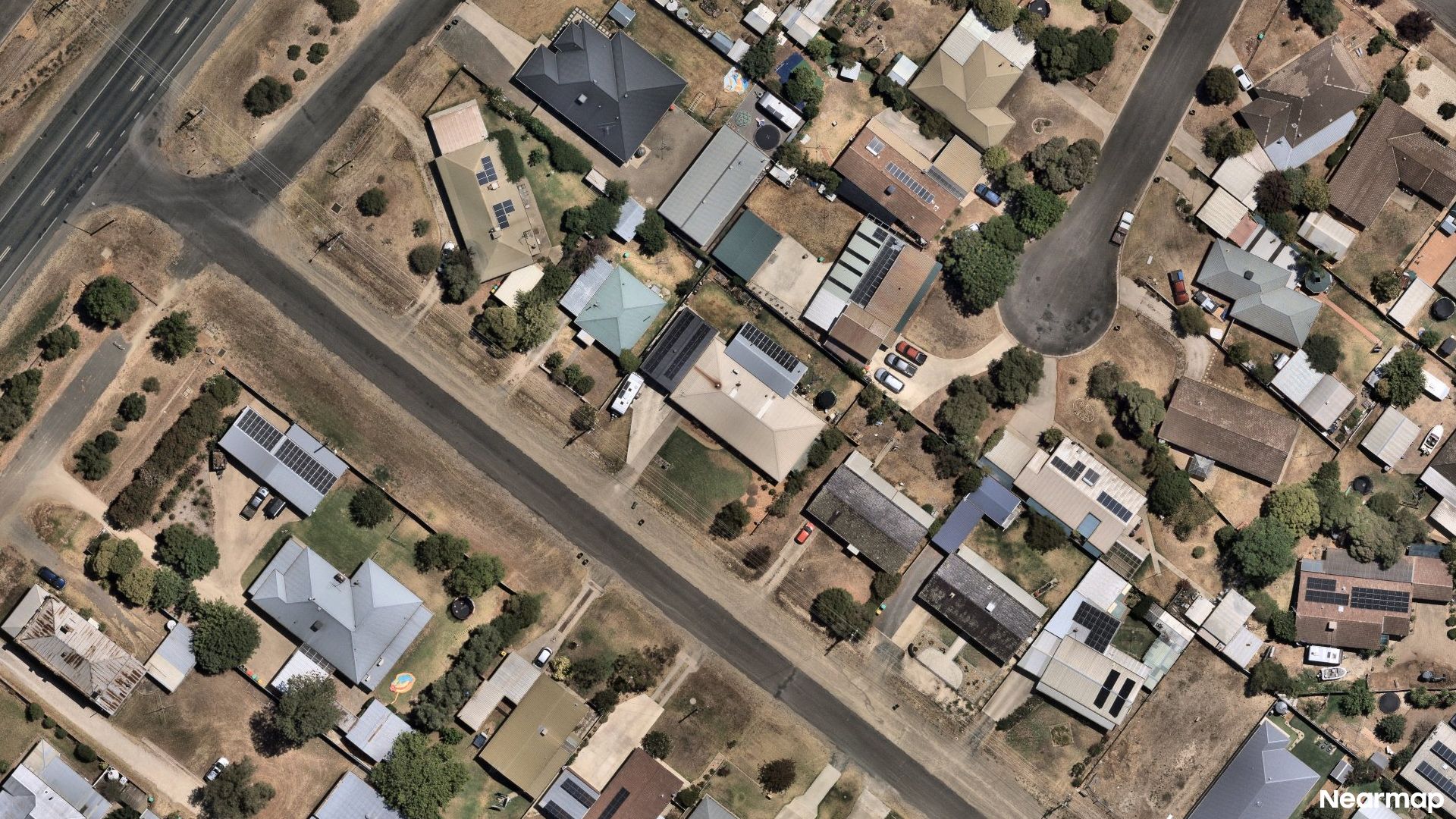 Vertical aerial view