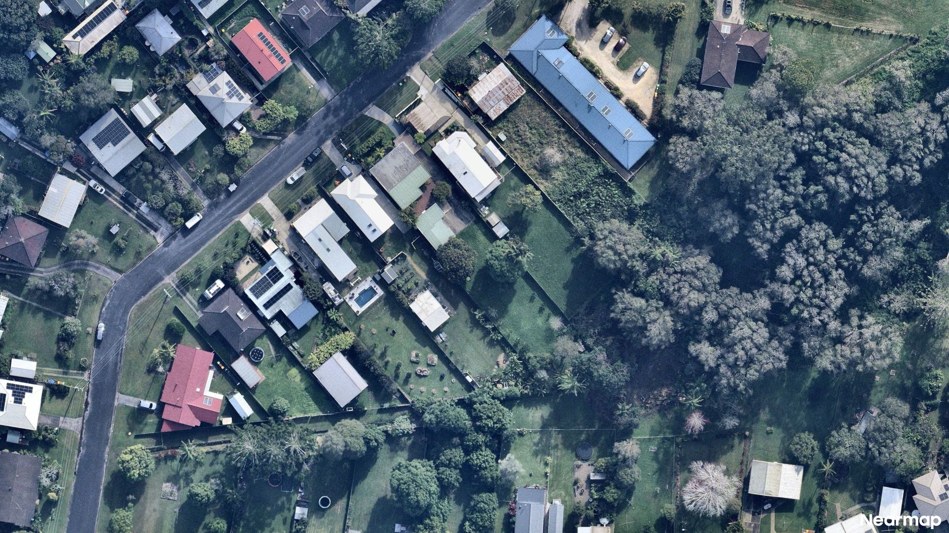 Vertical aerial view