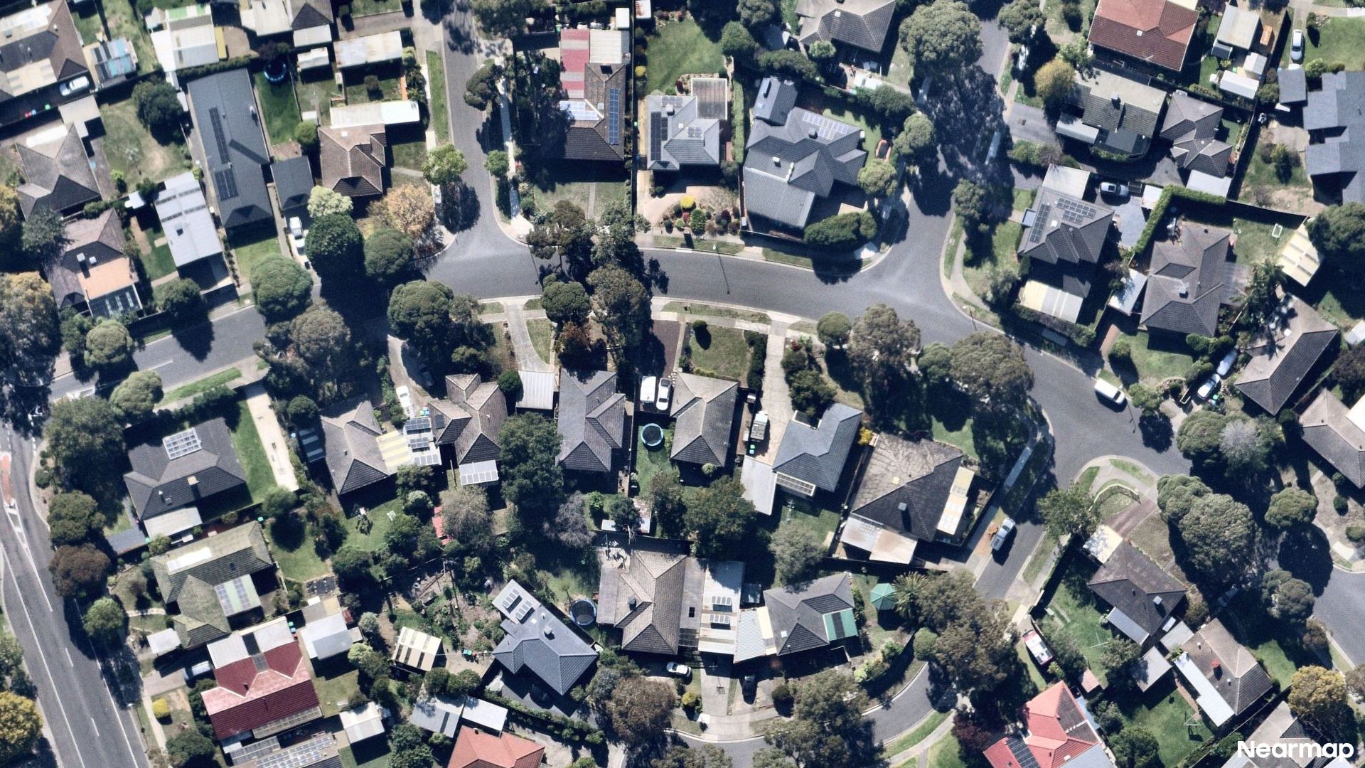 Vertical aerial view