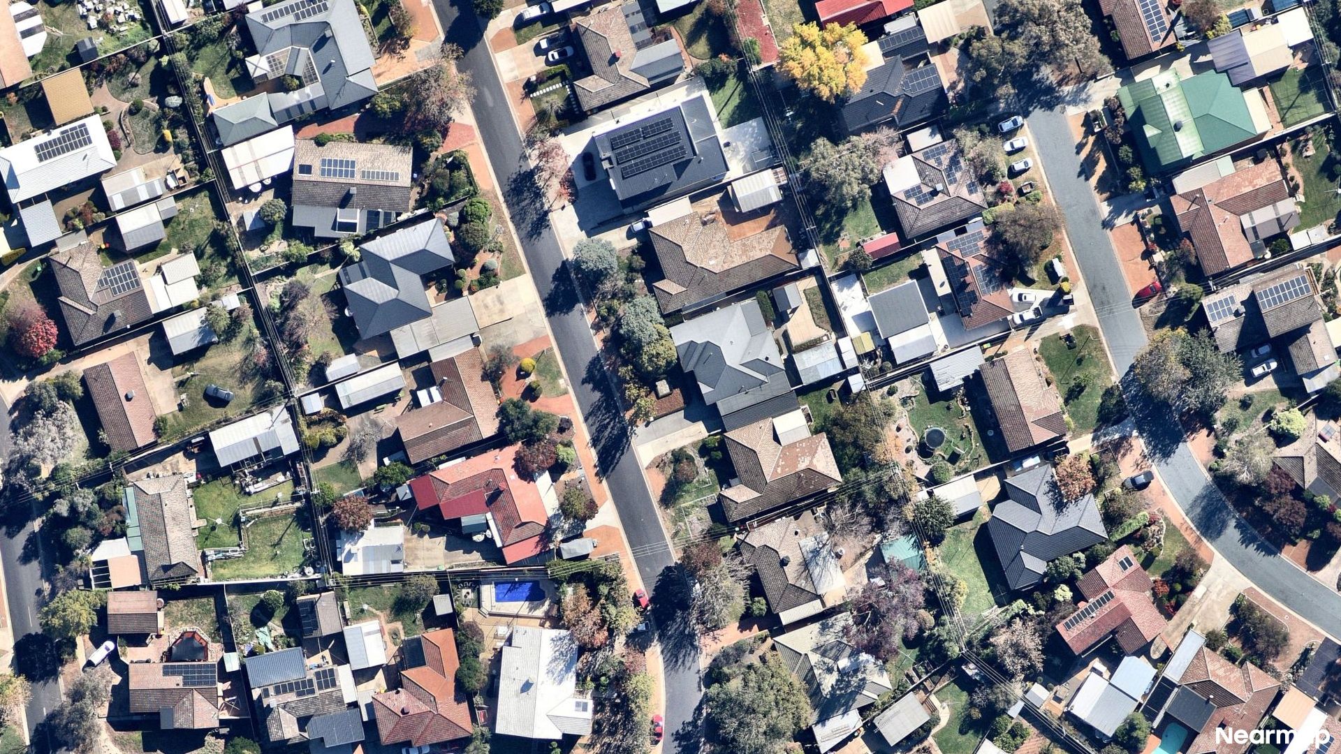 Vertical aerial view