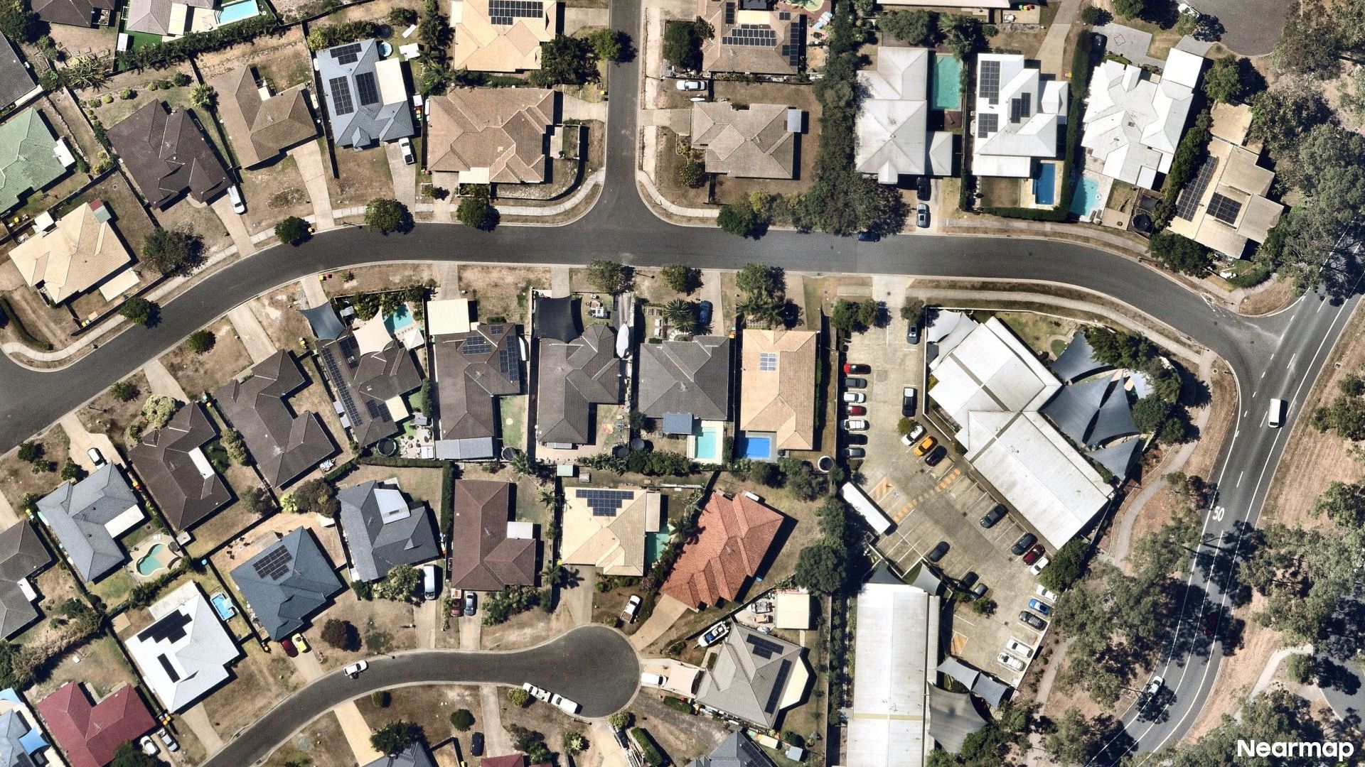 Vertical aerial view