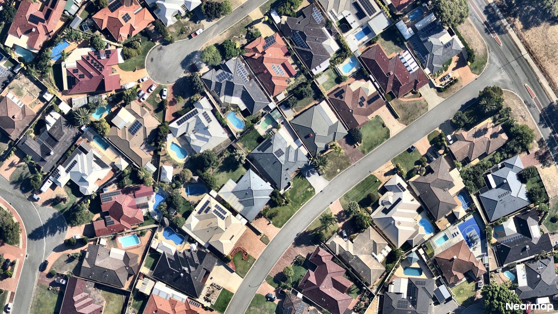 Vertical aerial view