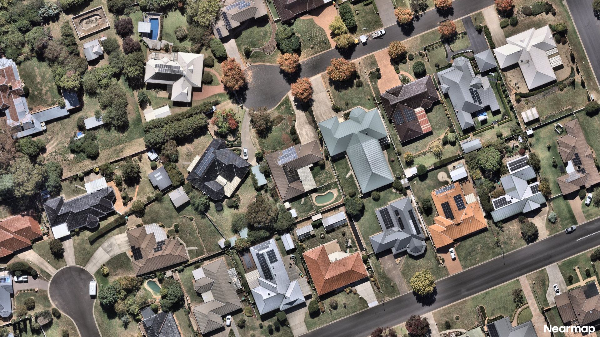Vertical aerial view