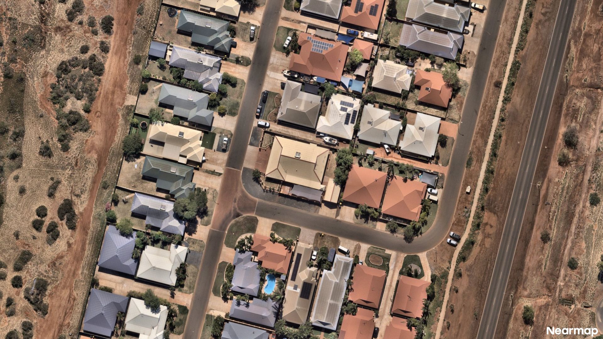 Vertical aerial view