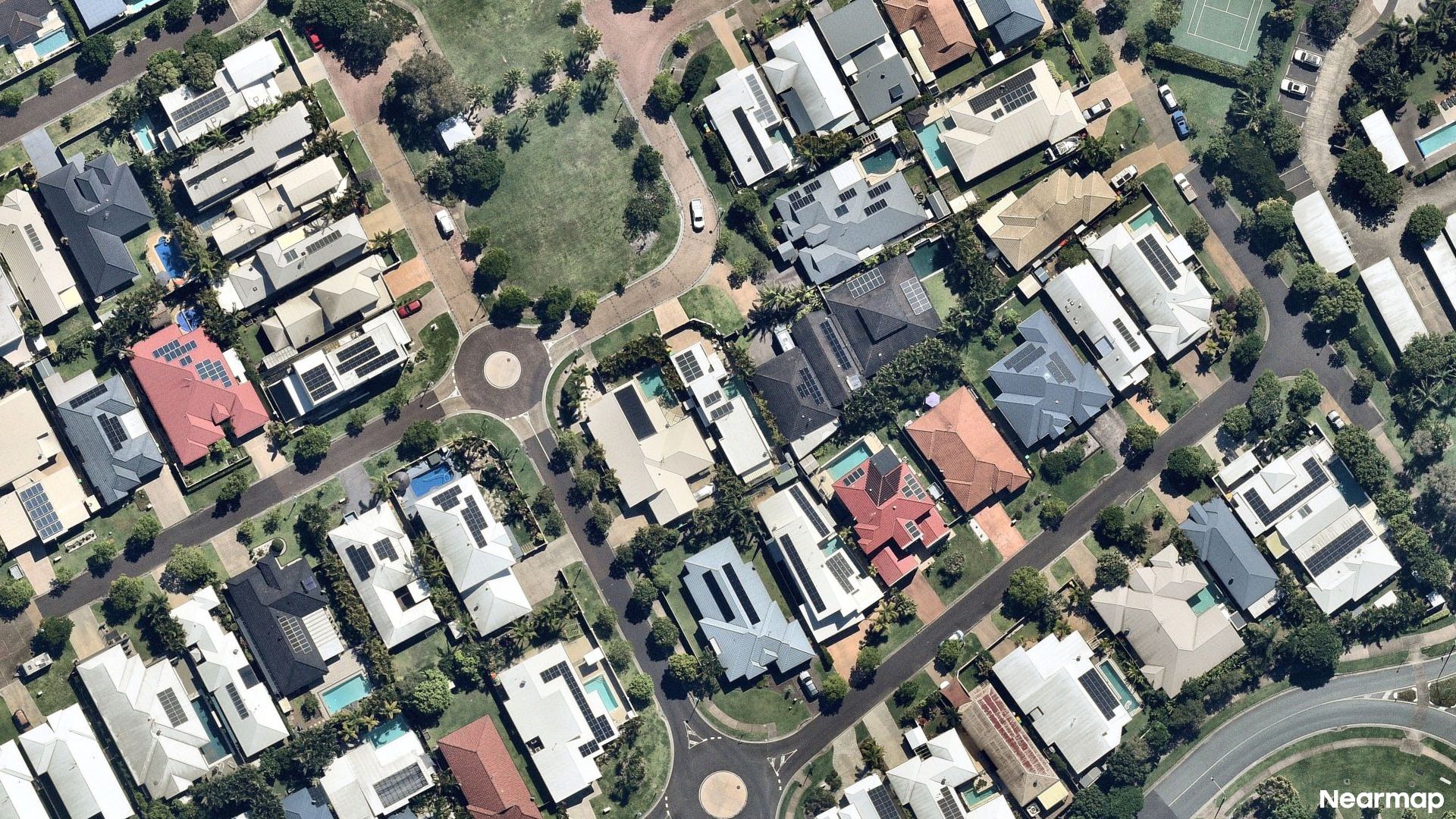 Vertical aerial view