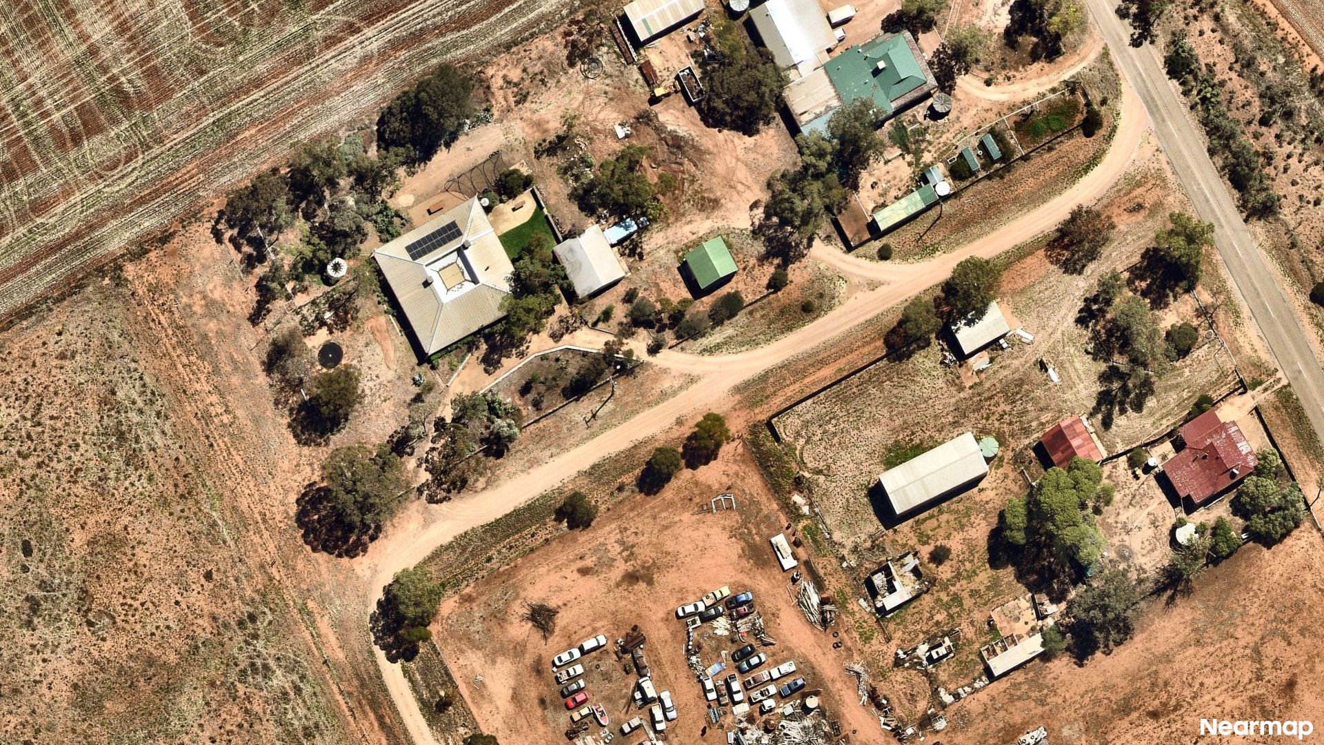 Vertical aerial view