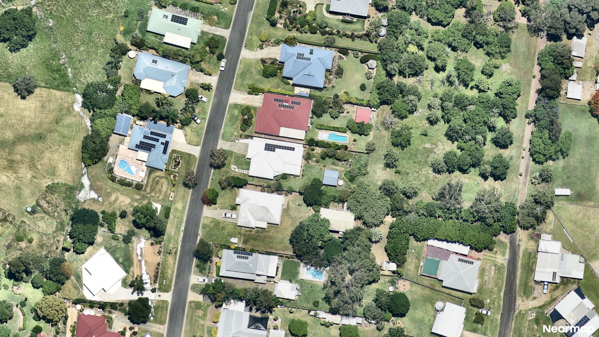 Vertical aerial view