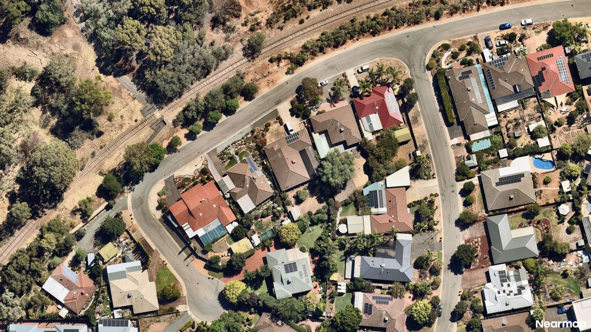 Vertical aerial view