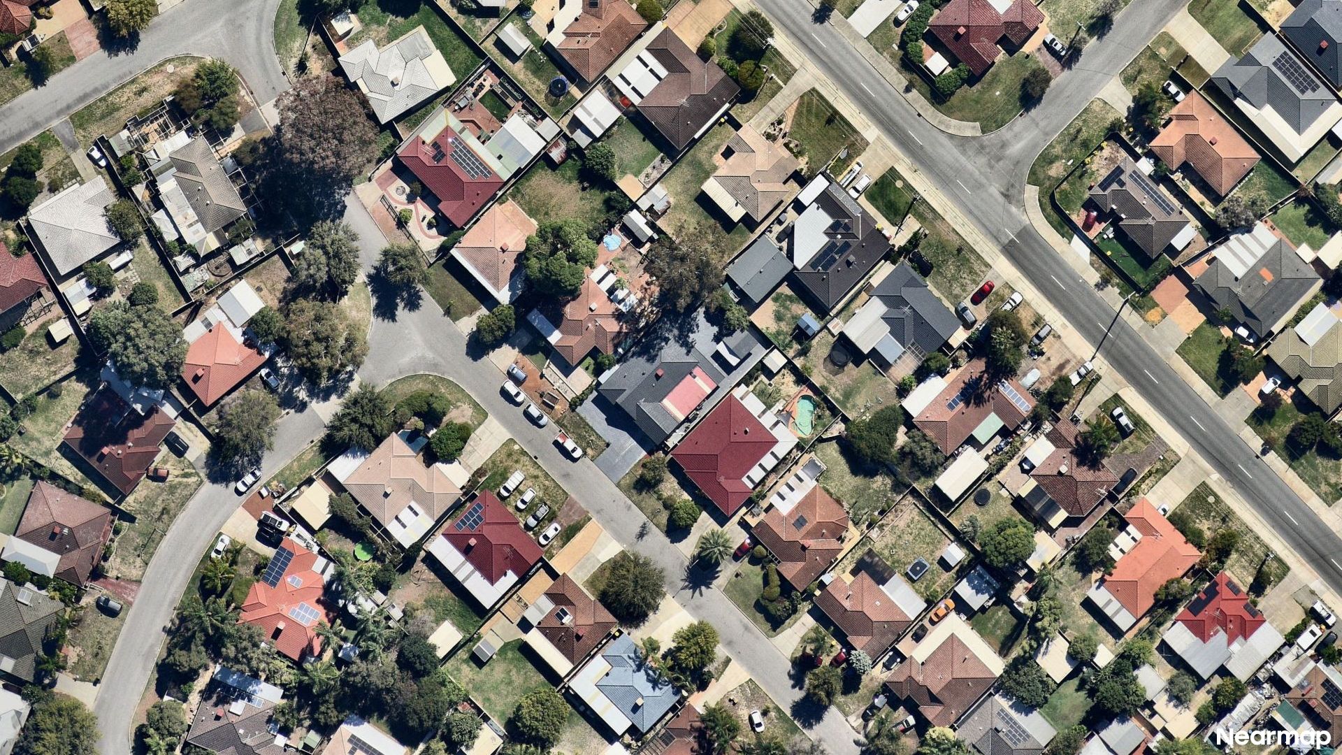 Vertical aerial view