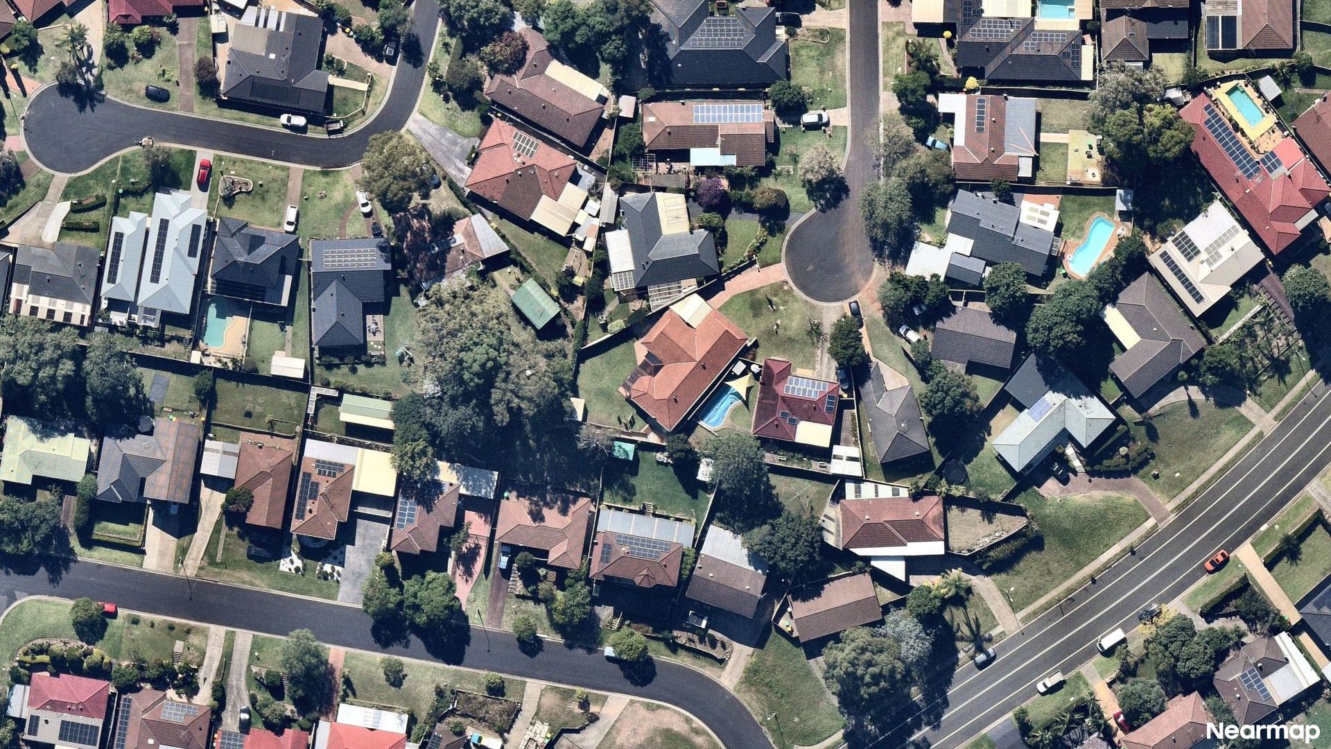 Vertical aerial view