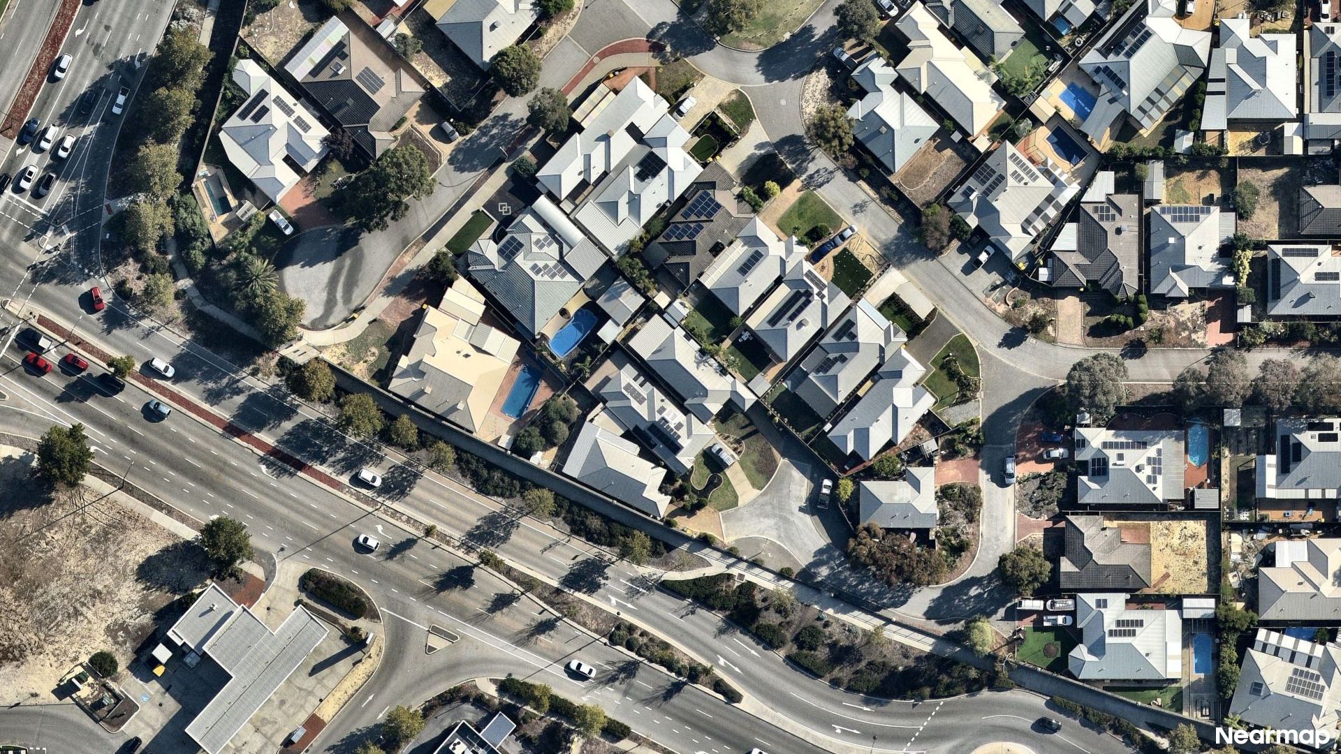 Vertical aerial view