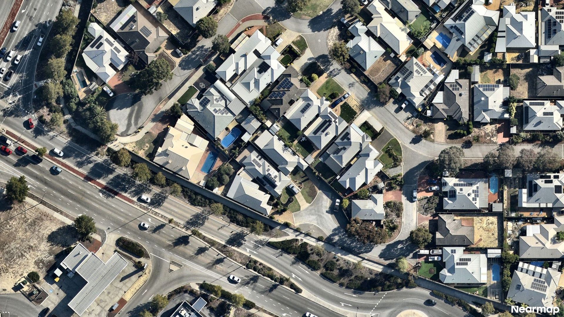 Vertical aerial view