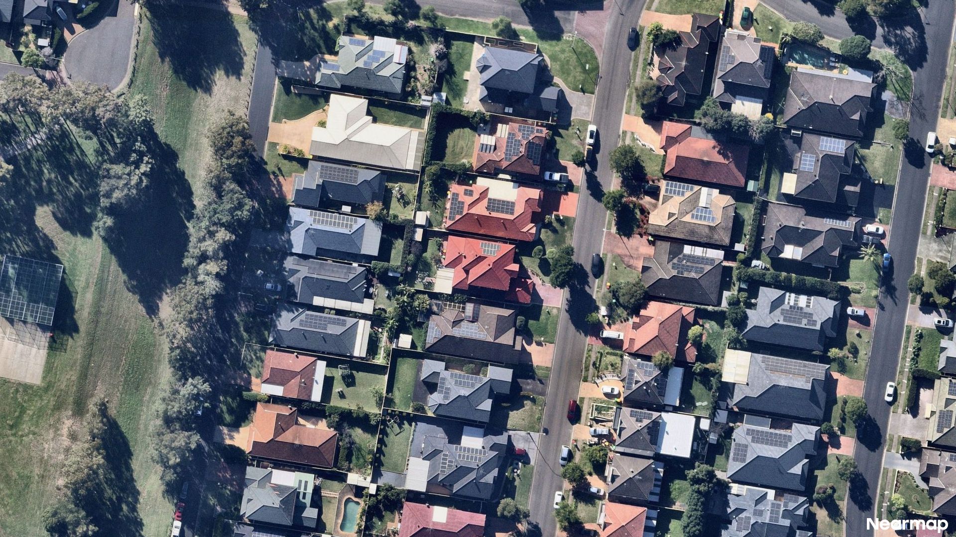 Vertical aerial view