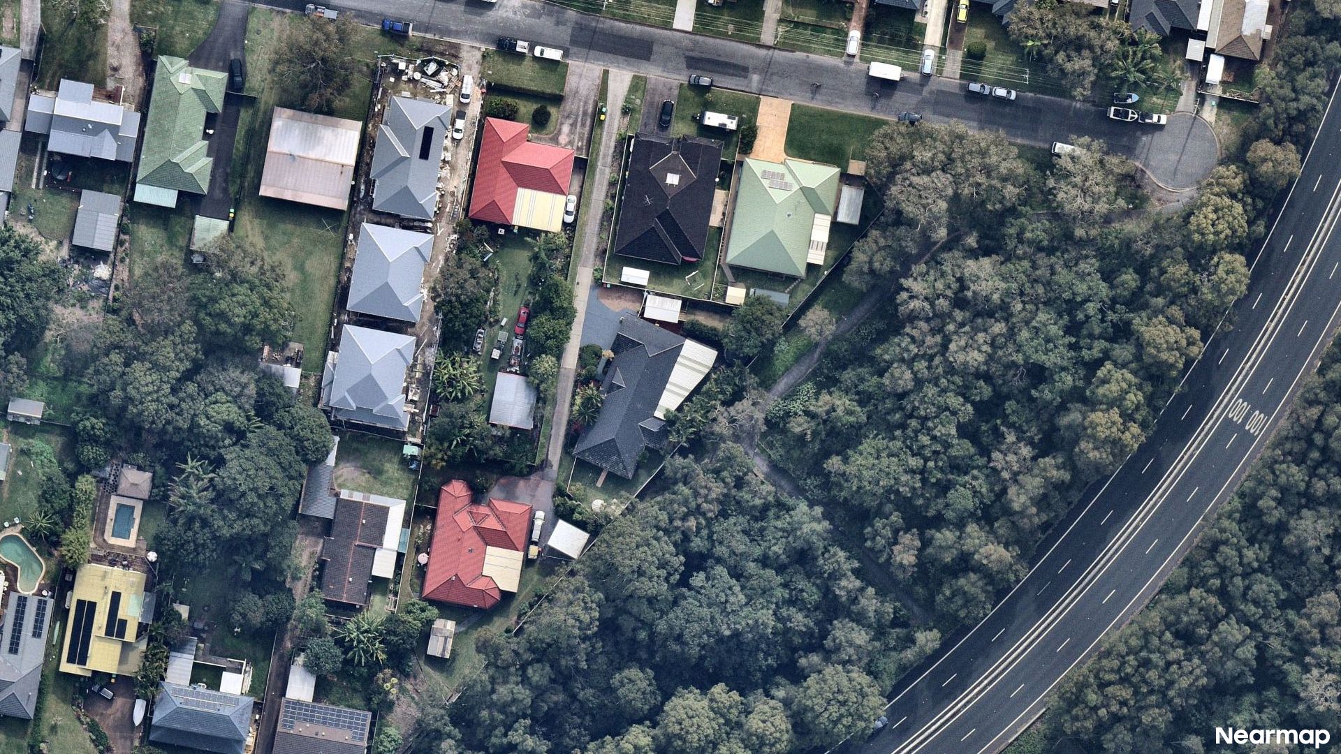 Vertical aerial view