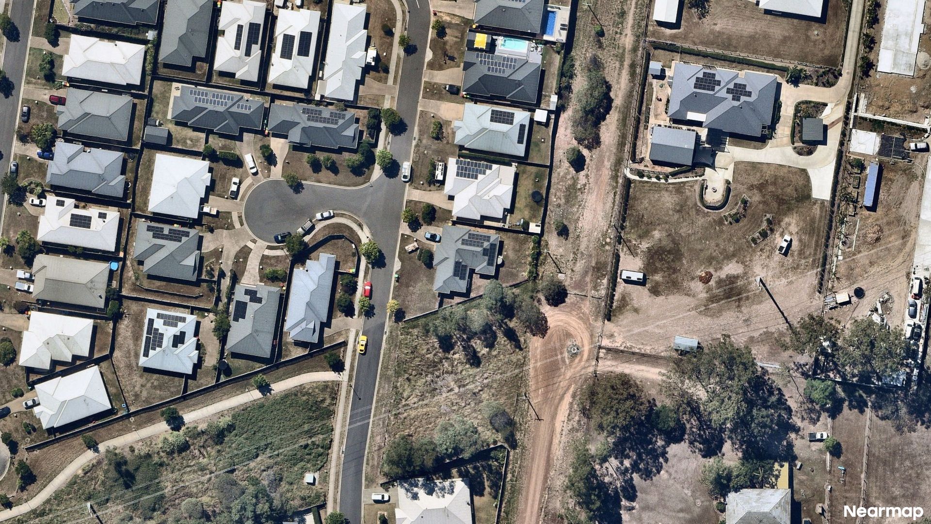 Vertical aerial view