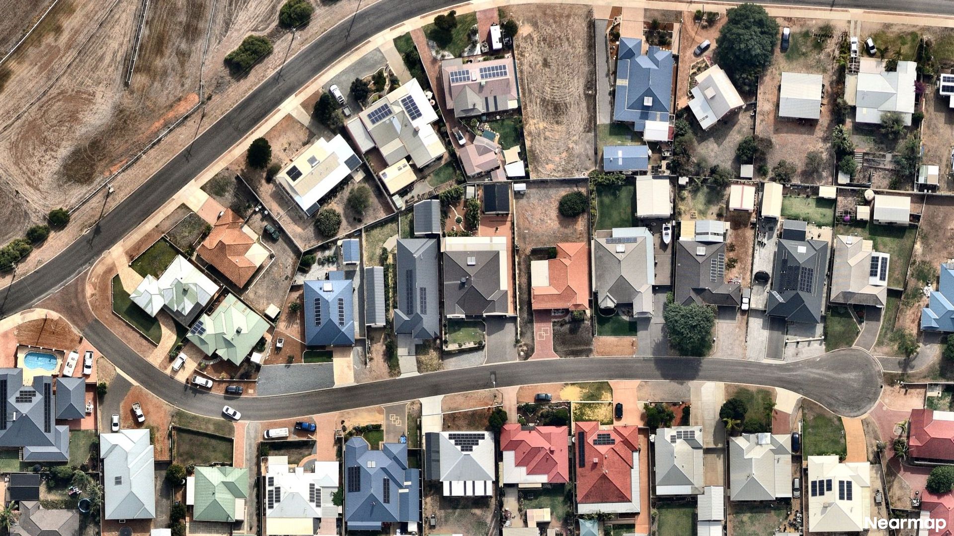 Vertical aerial view