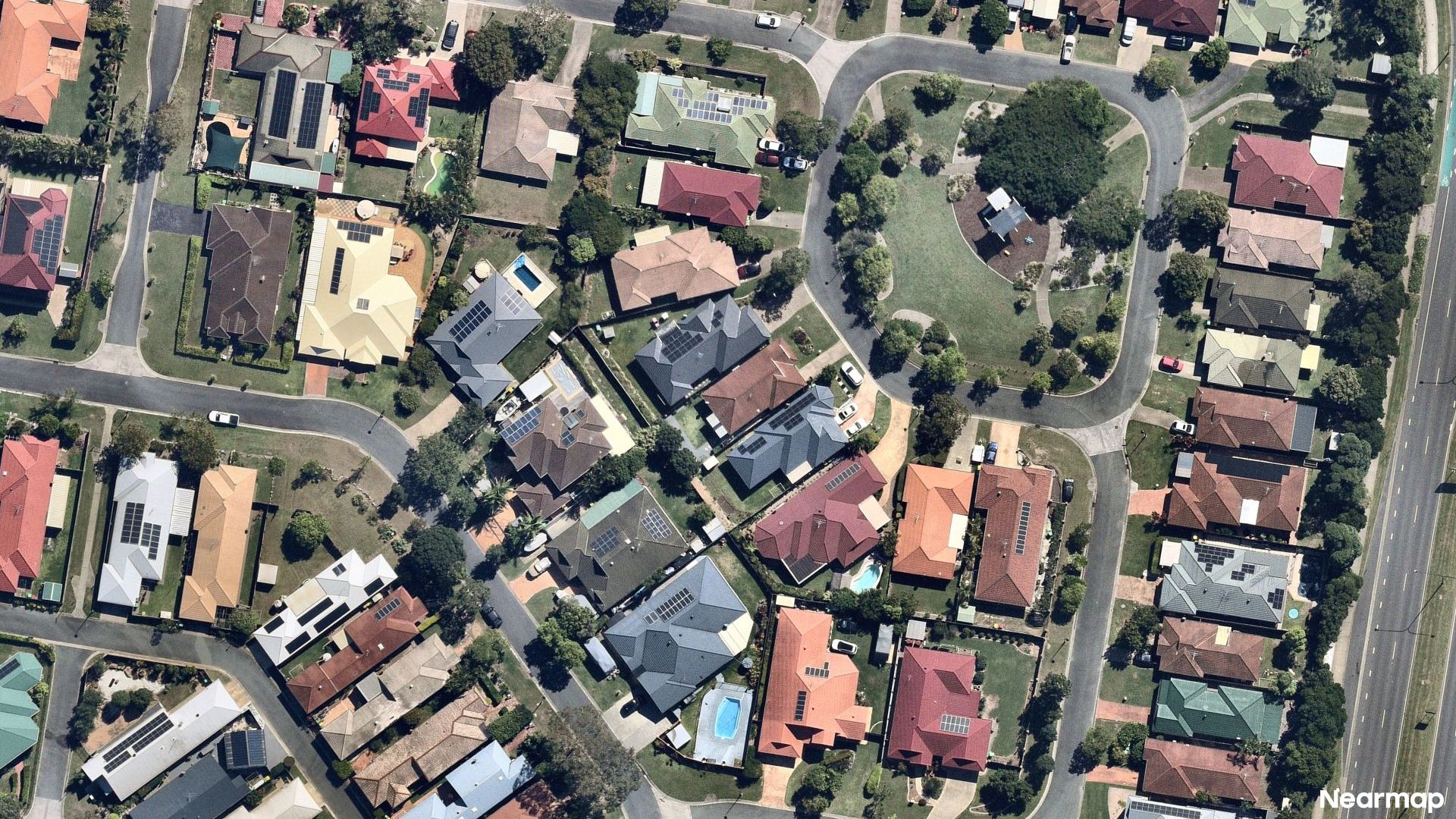 Vertical aerial view