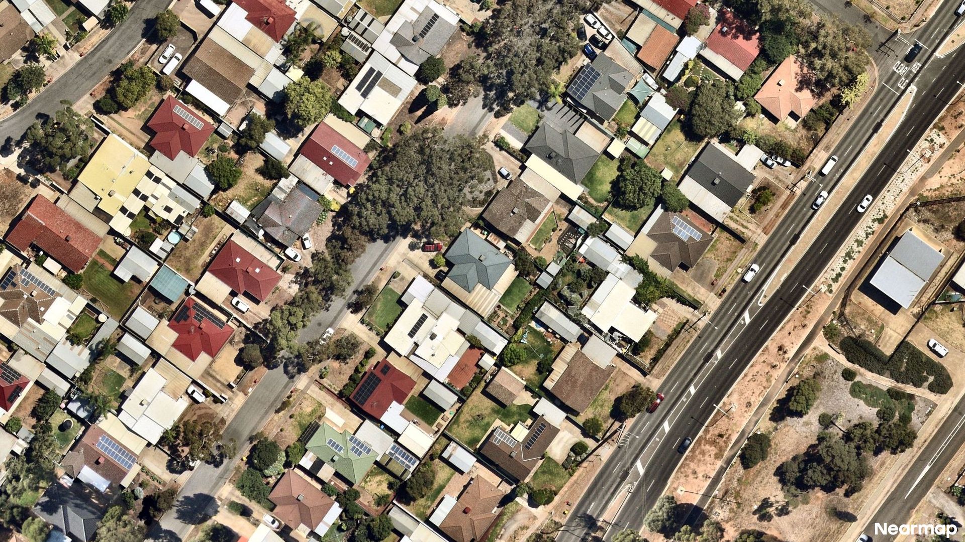 Vertical aerial view