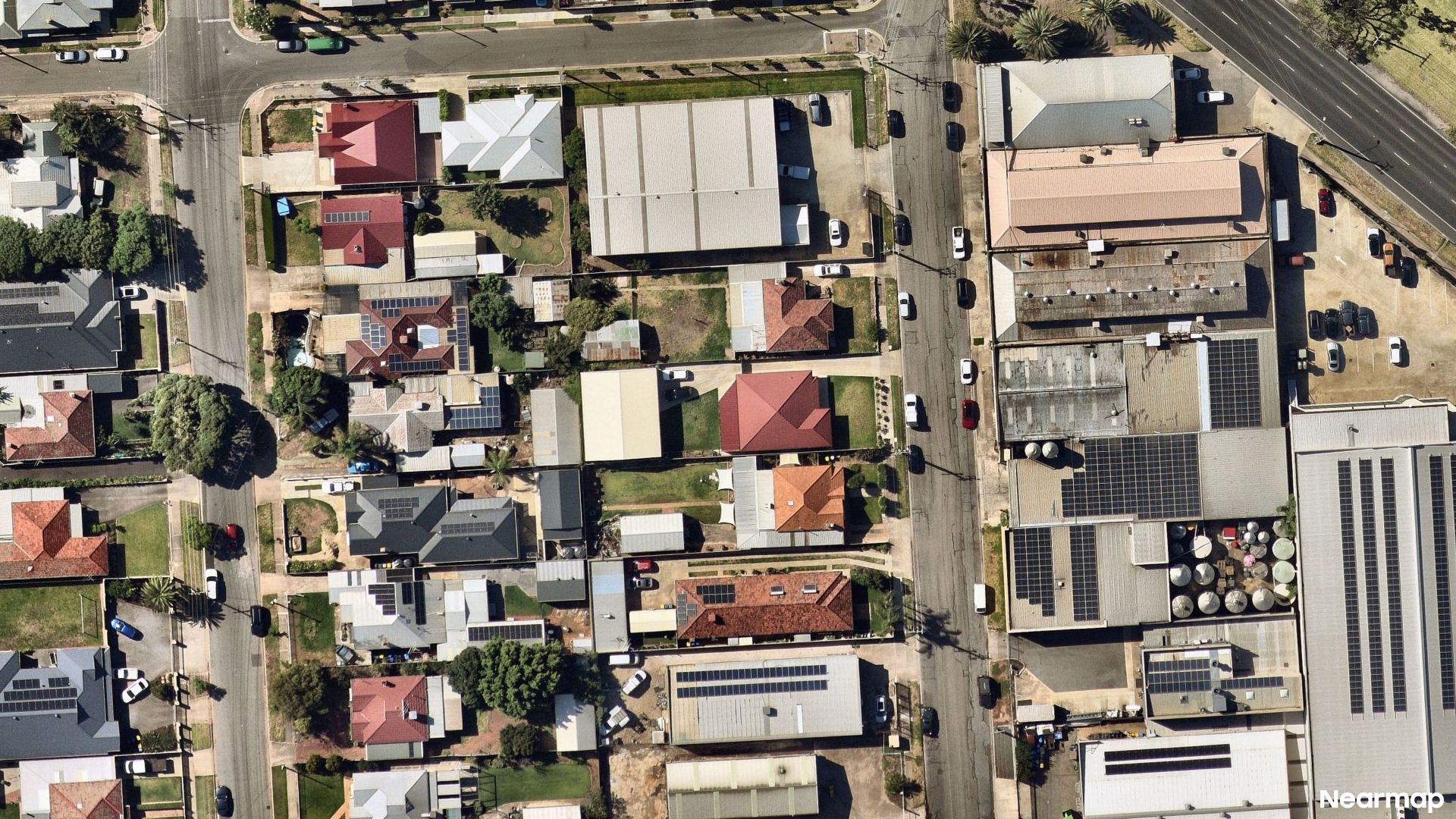 Vertical aerial view