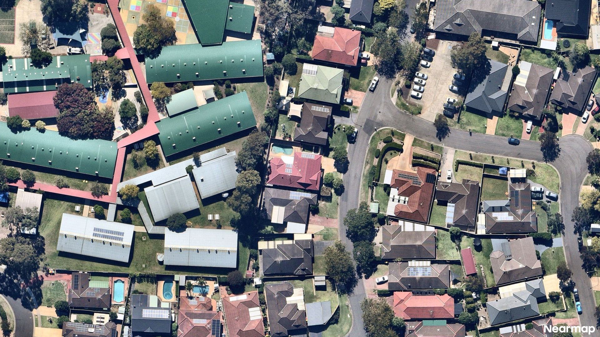 Vertical aerial view