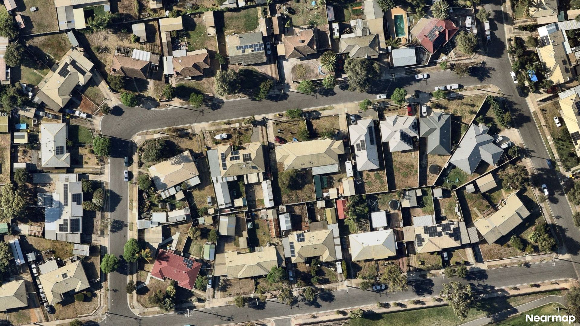 Vertical aerial view