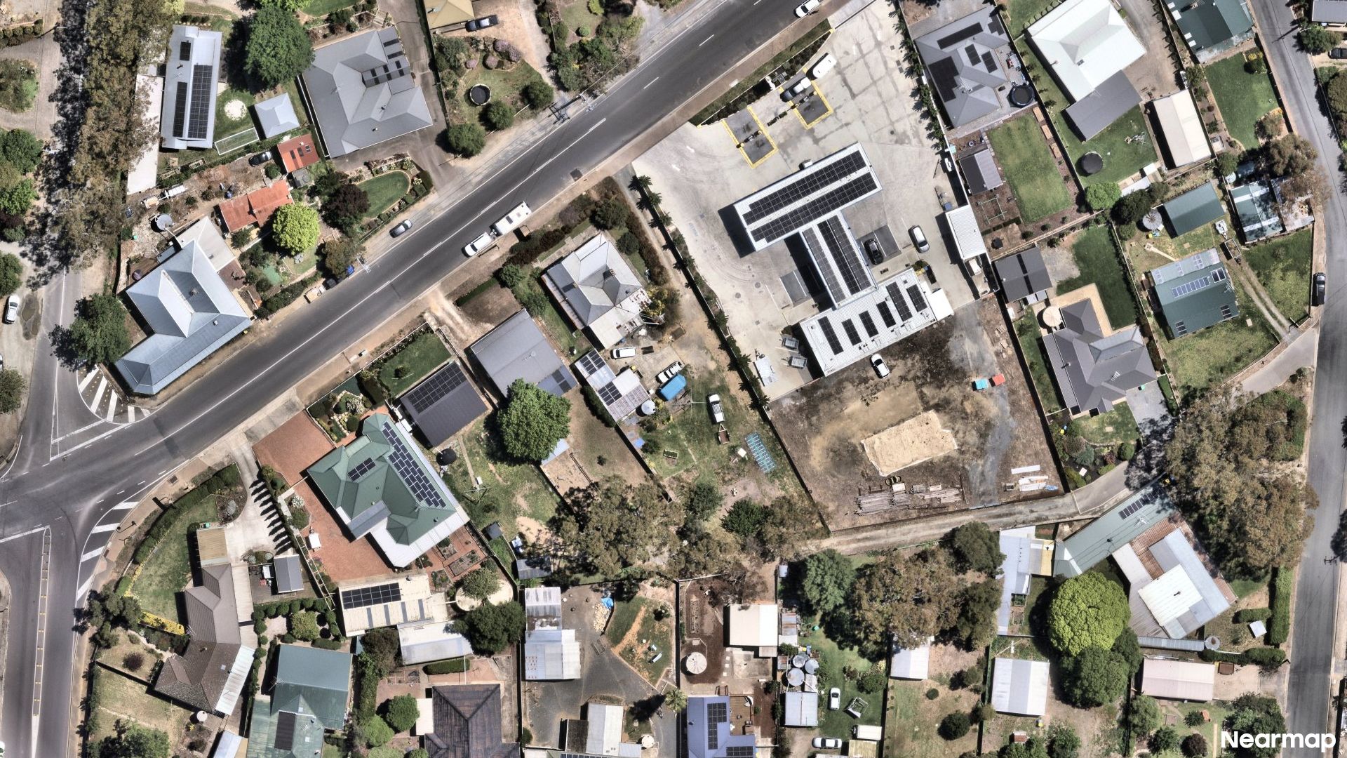 Vertical aerial view