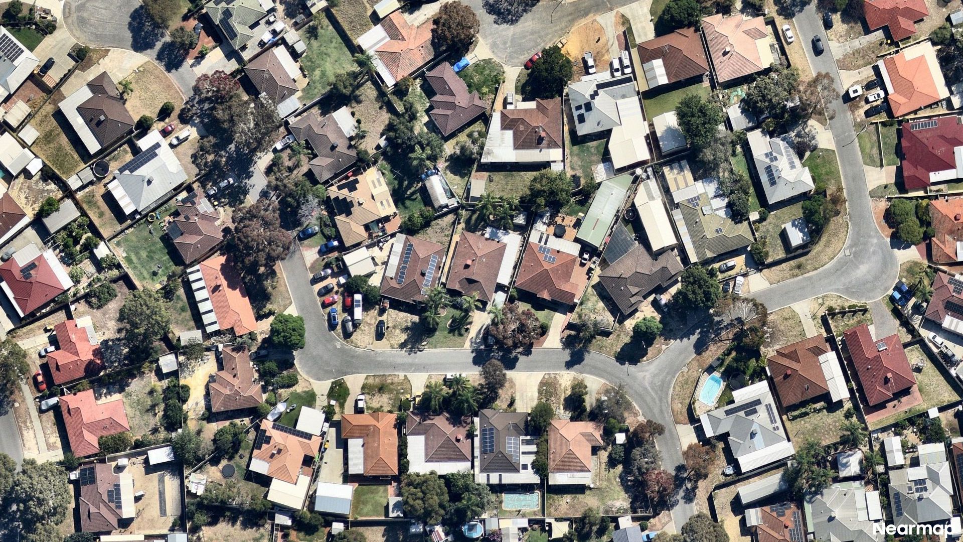 Vertical aerial view