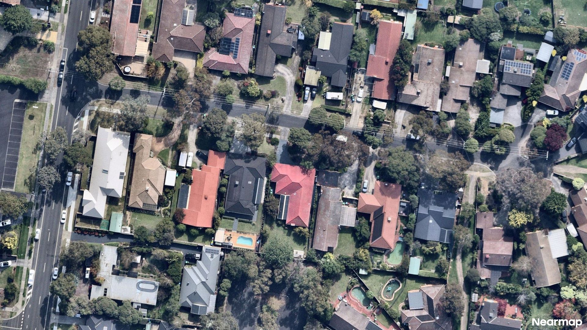 Vertical aerial view