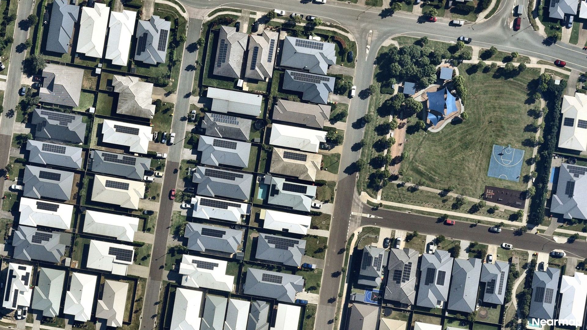 Vertical aerial view