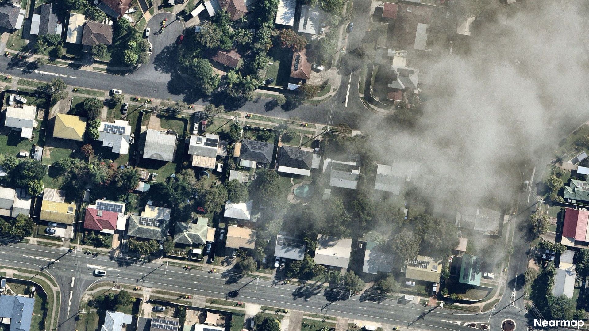 Vertical aerial view