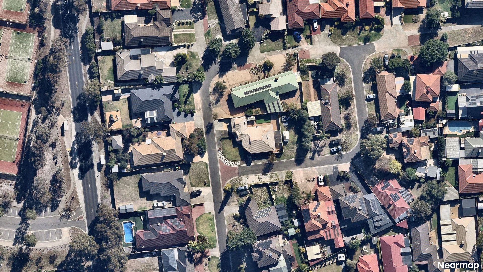 Vertical aerial view