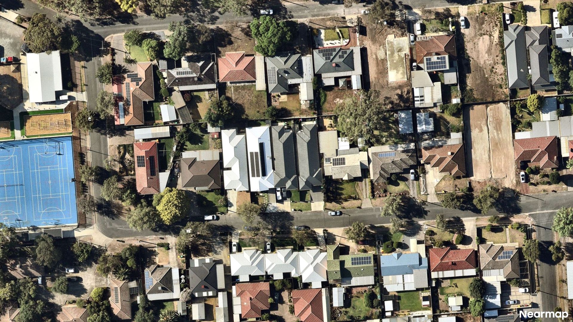 Vertical aerial view