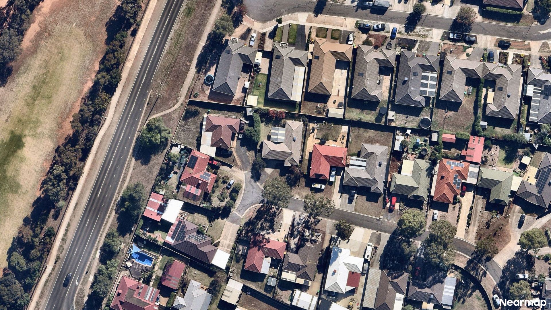 Vertical aerial view