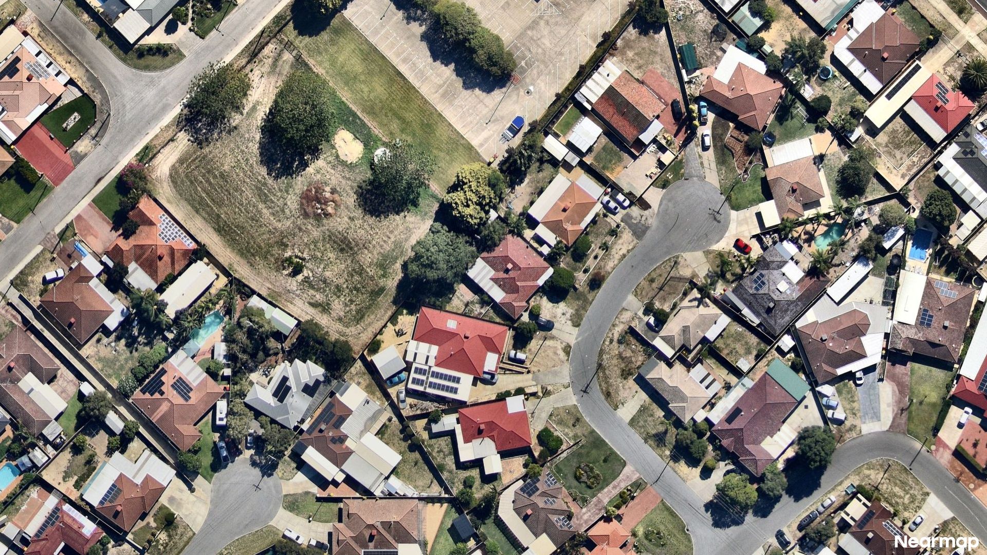 Vertical aerial view