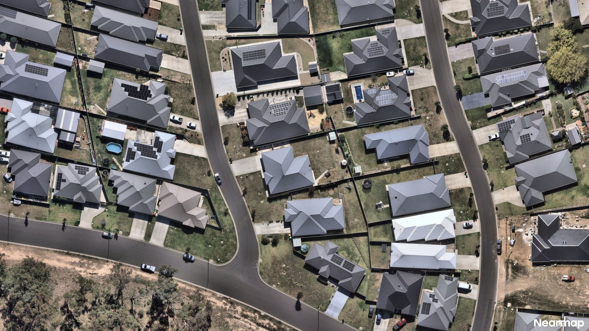 Vertical aerial view