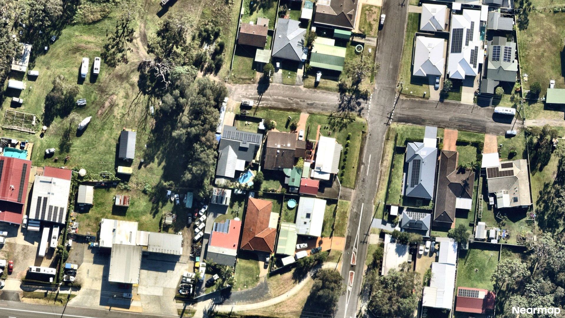 Vertical aerial view