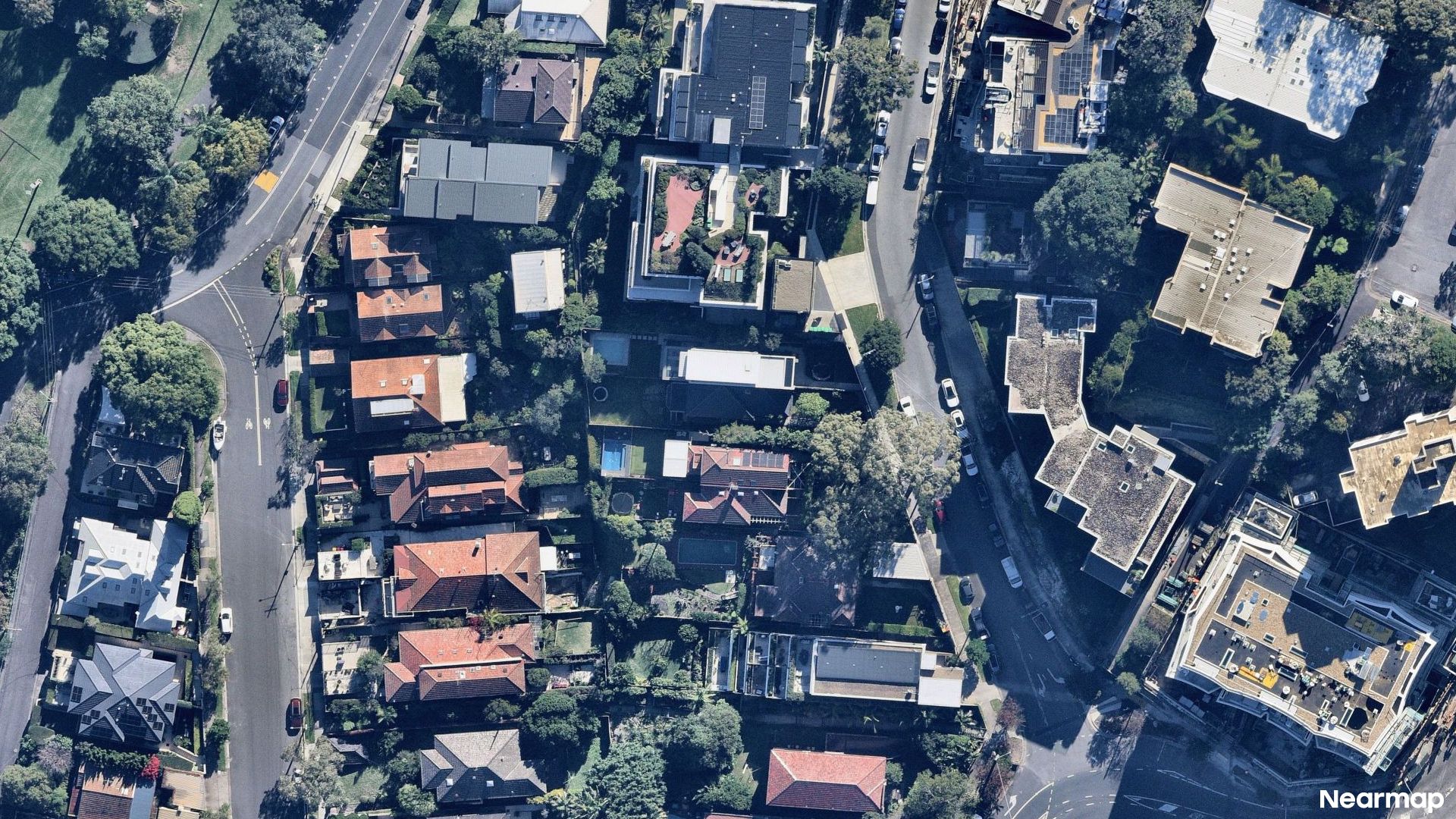 Vertical aerial view