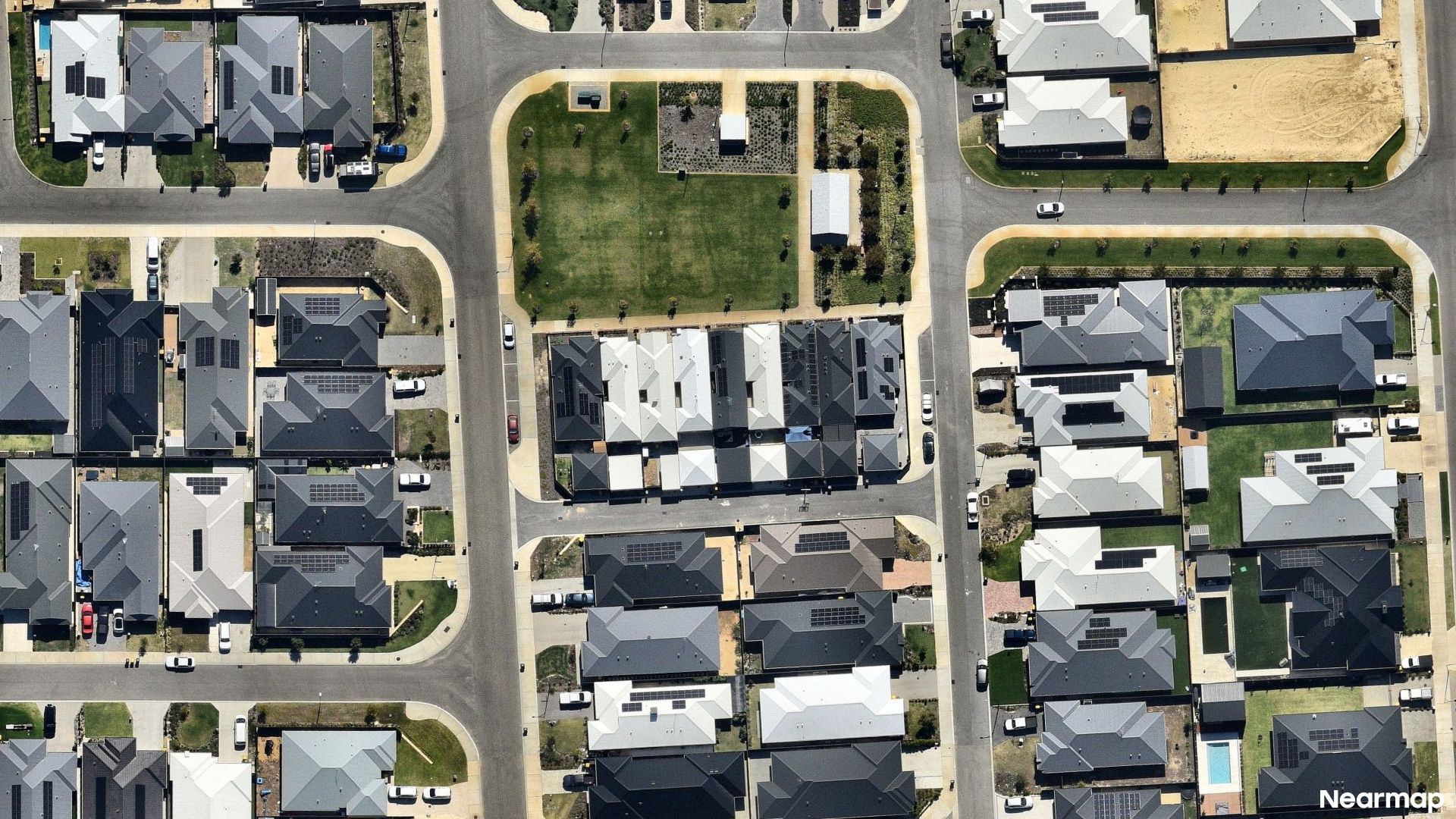 Vertical aerial view