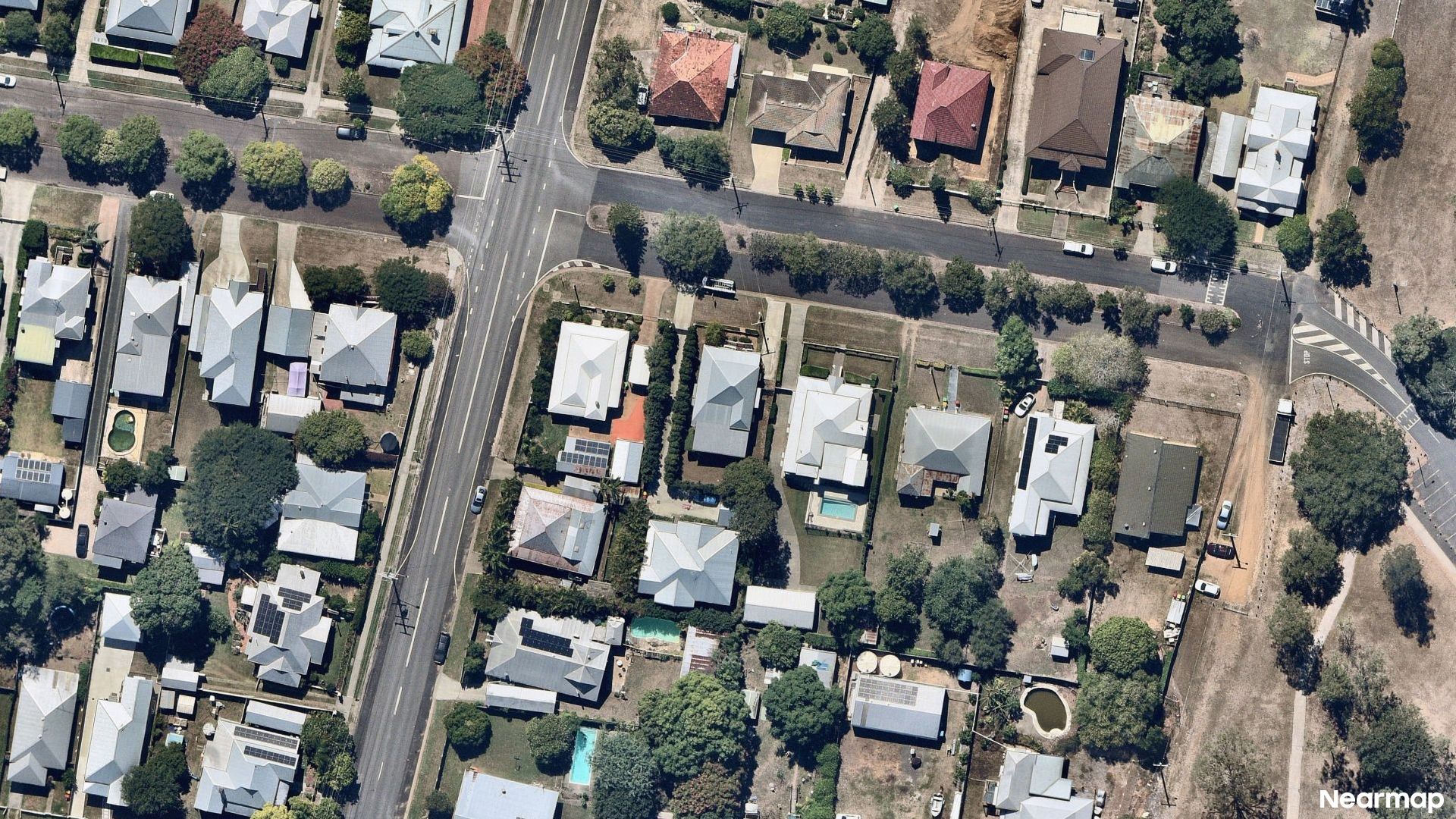 Vertical aerial view