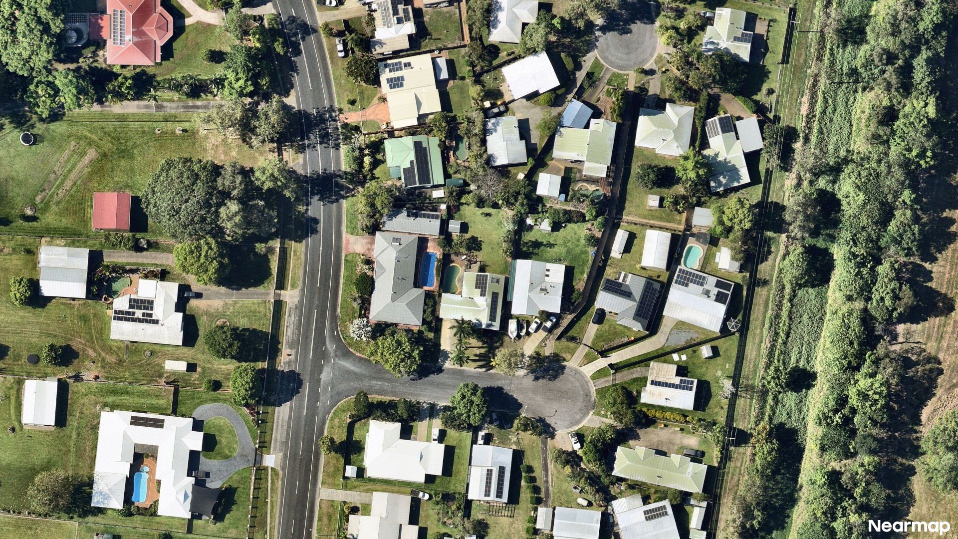 Vertical aerial view