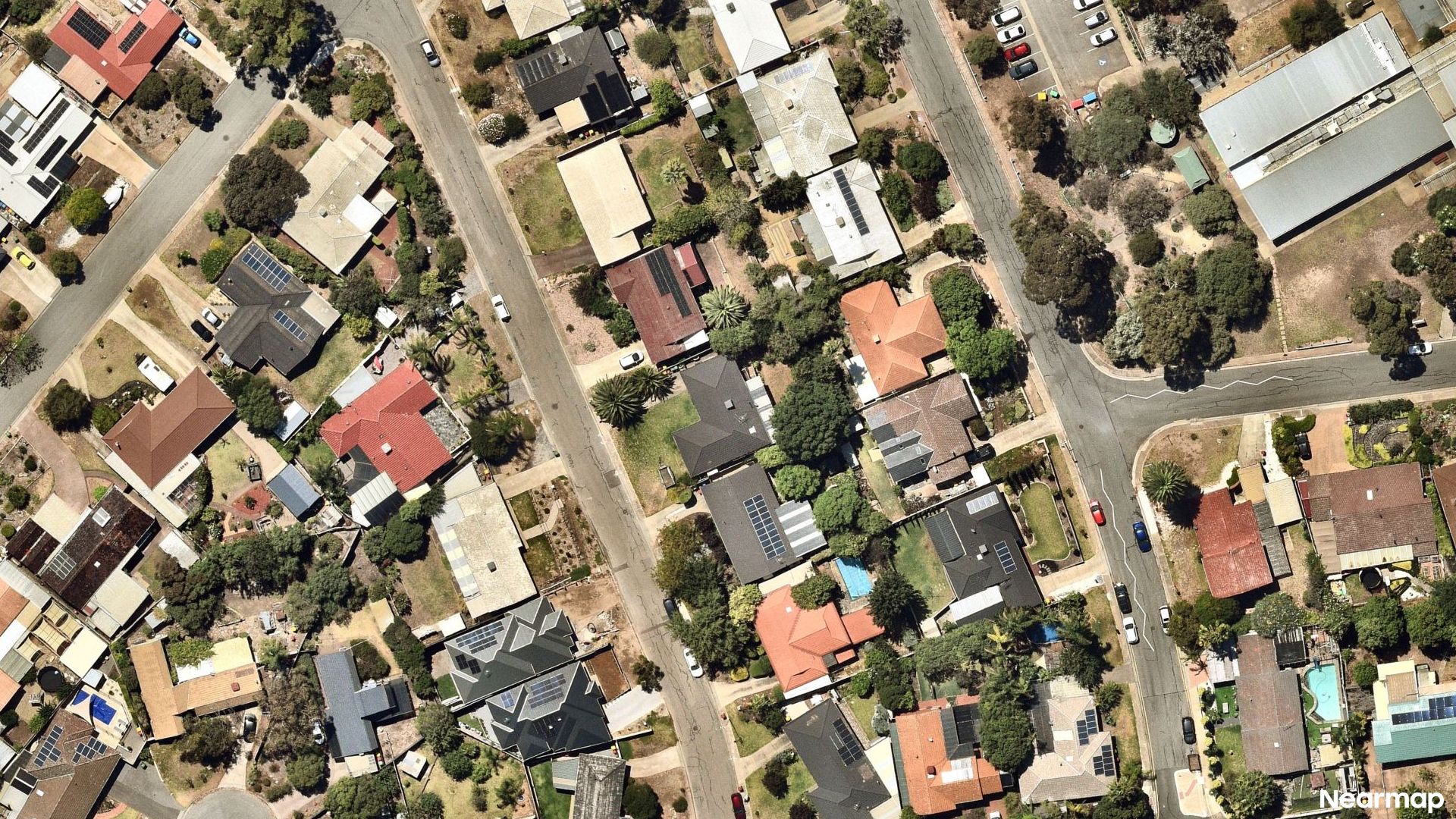 Vertical aerial view